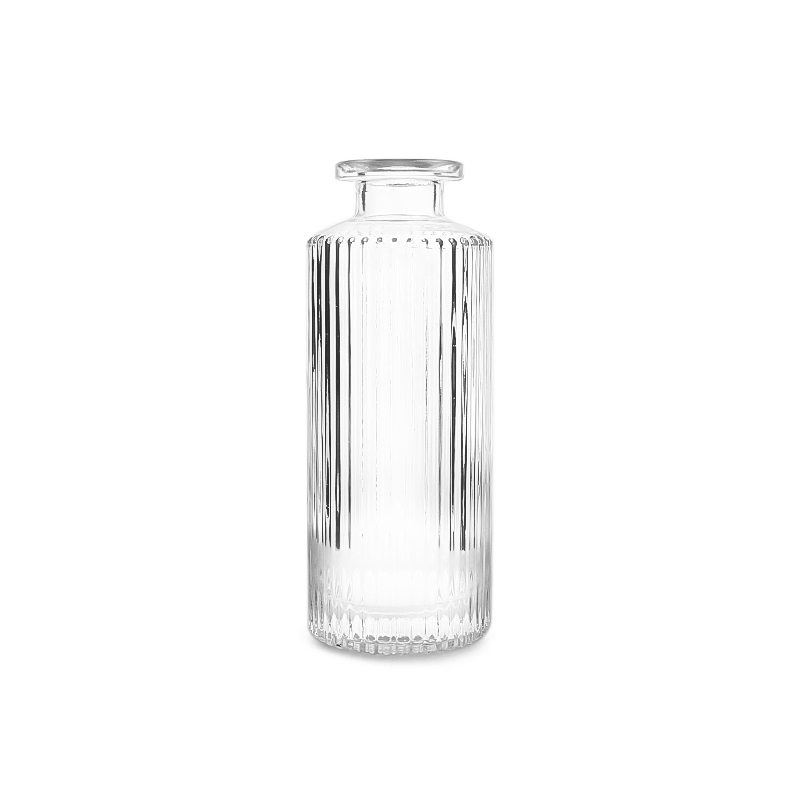 Factory wholesale different types decorative small clear glass vases