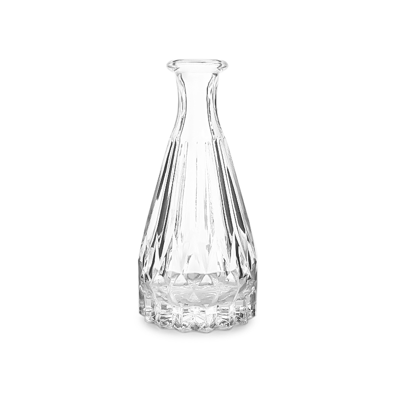 Factory wholesale different types decorative small clear glass vases