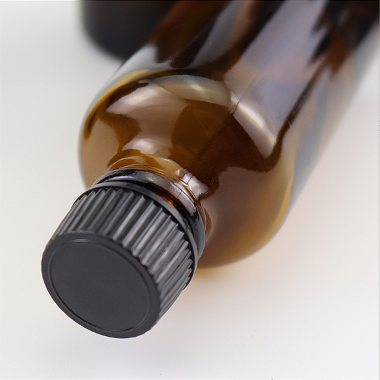 30ml 60ml 120ml 250ml 500ml 1000ml Amber Boston Round Glass Bottles