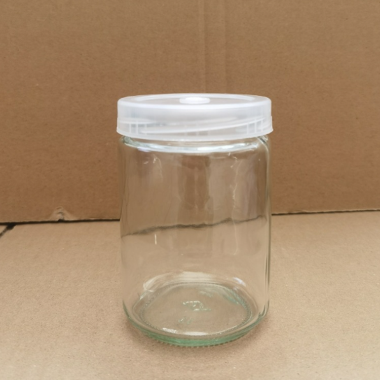 Wholesale 195ml 240ml 350ml 650ml glass plant tissue culture bottle with pet cover