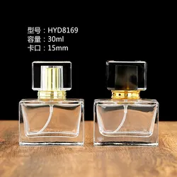 30ml Low Flat Square Perfume Glass Bottle Perfume Spray Glass Bottle