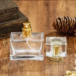 30ml Low Flat Square Perfume Glass Bottle Perfume Spray Glass Bottle