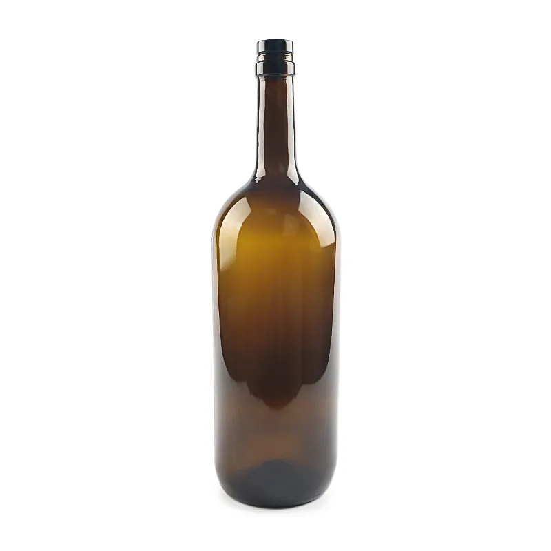 Manufacturer custom Logo High Quality Large Capacity 1500ml Amber Red Wine Glass Bottle