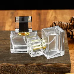 30ml Low Flat Square Perfume Glass Bottle Perfume Spray Glass Bottle