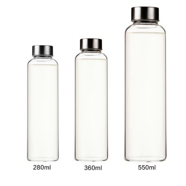 300ml 420ml 500ml Promotional Car Water Bottles with Black Sleeve Hot Sale