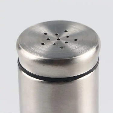 High Quality 130ml Glass Spice Shaker Bottle Seasoning Container With Stainless Steel Sleeve