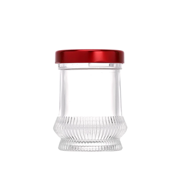 Unique 50ml 75ml 100ml 150ml bird’s nest packing glass bottles jam pudding jars with metal lid