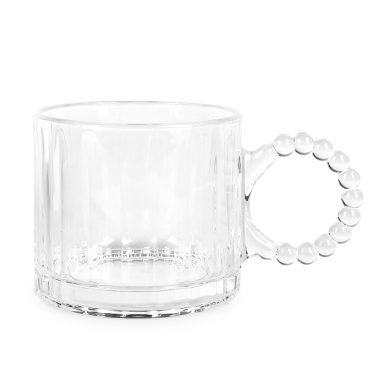 Wholesale Coffee Tea Drinking 300ml Glass Cup Water Mug Gift Mug with Handle