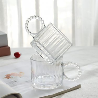 Wholesale Coffee Tea Drinking 300ml Glass Cup Water Mug Gift Mug with Handle