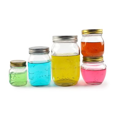 Glass Canning Jars With Regular Lids, Ideal for Jam, Honey, Wedding Favors, Shower Favors, DIY Spice Jars