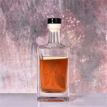 Super flint short/ medium/ tall square glass spirits gin wine bottles cork 500 ml