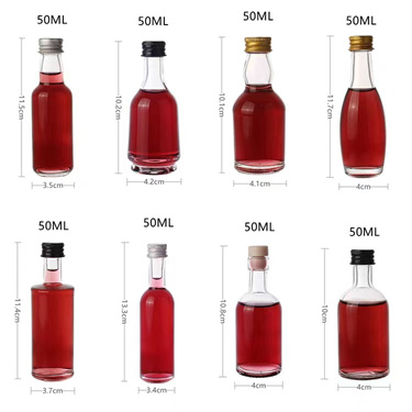 20ml 30ml 50ml mini spirits glass fermentation liquor gin bottles for spirits tasting wholesale