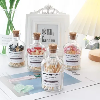 Clear small mouth reed diffuser glass bottle 30ml-1000ml glass storage bottles for matchsticks with cork Glass Customized Logo