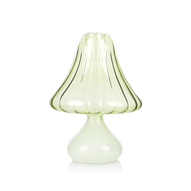 Decorative Mushroom and Lamp-shaped Glass Candle Jars Recycled Candle Holder