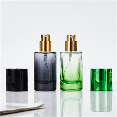 Modern design gradient colorful perfume glass bottles wholesale 20ml 30ml