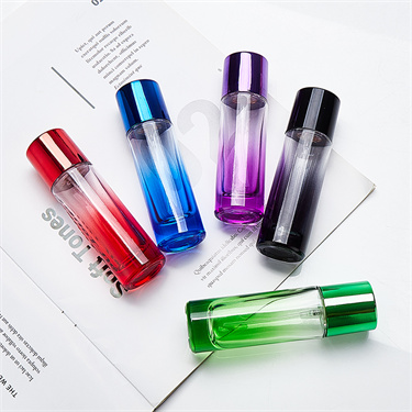 Modern design gradient colorful perfume glass bottles wholesale 20ml 30ml