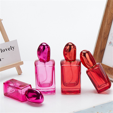 30ml 50ml colorful home car decor glass perfume bottle with sprayer mist lid wholesale