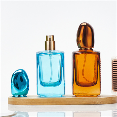 30ml 50ml colorful home car decor glass perfume bottle with sprayer mist lid wholesale