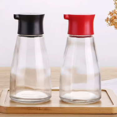 Empty 150ml Clear Glass Small Oil and Vinegar Bottle for Kitchen