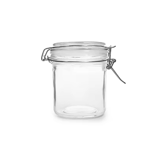 50ml-450ml 4oz small snack storage food storage glass jar honey jar with swing clip top