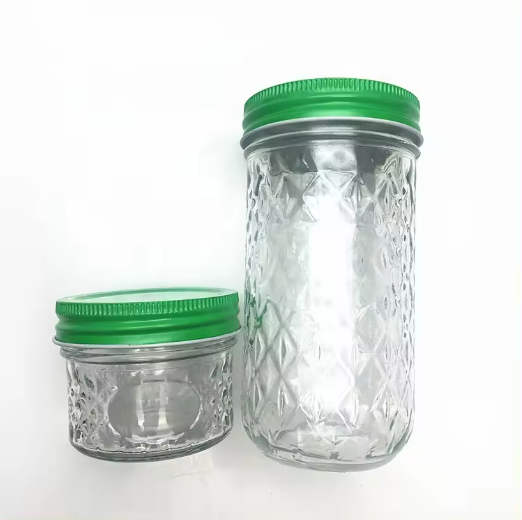 empty 4oz 8oz 12oz glass candle mason jars for candle making