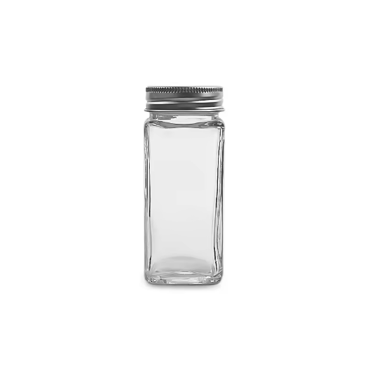 3oz-34oz Empty clear french square milk glass bottle Storage with screw cap