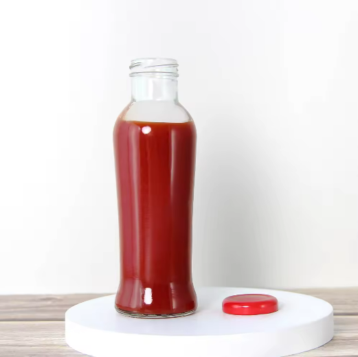 Wholesale 8oz 250ml Sauce Glass Bottle Packaging BBQ Sauce Chili Tomato Sauce Glass Bottle