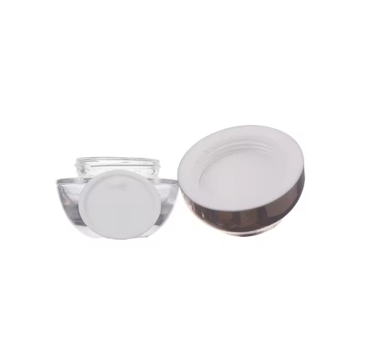 High Quality 30g 50g Round Shape Cosmetic Glass Jar Face Cream Skin Care Cream Glass Jar with Light Golden Cap