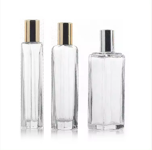 Square Roll On Glass Bottle Empty perfume bottle roll on 15ml 30ml 9ml 8ml With Glass Plastic Steel Roller