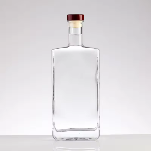 OEM,ODM,Custom Clear Empty 50/100/500/700/750ml/1 Liter Gin,Wine,Rum,Vodka,Whiskey Spirit Liquor Glass Bottle With Label