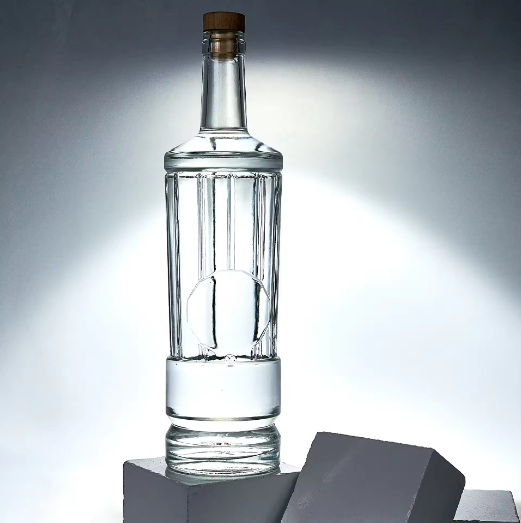 OEM,ODM,Custom Clear Empty 50/100/500/700/750ml/1 Liter Gin,Wine,Rum,Vodka,Whiskey Spirit Liquor Glass Bottle With Label