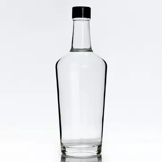 700 ml empty whisky liqueur gin whisky brandy glass vodka spirit bottles for Liquor with Cap