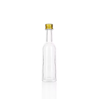 small glass wine bottle