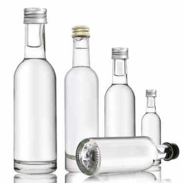 Stocked 30ML 50ML 100ML 200ML Mini Glass beverage Bottle Liquor Wine Juice Vodka Glass small Bottle