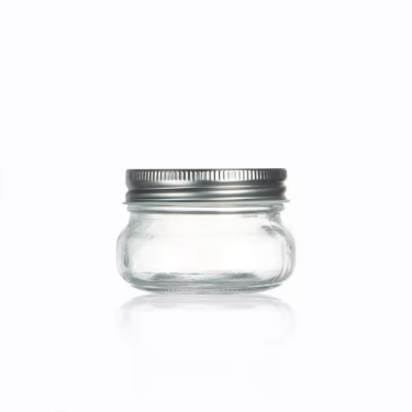 Wholesale 125ml Glass Mason Jar For Food Use honey jams coconut oil bird nest With Screw Lid