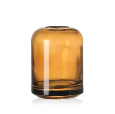 Fantastic decorative amber round 200ml glass aroma reed diffuser bottle