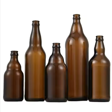 factory wholesale variety empty 330ml 500ml 640ml 1000ml amber clear blue glass beer bottle