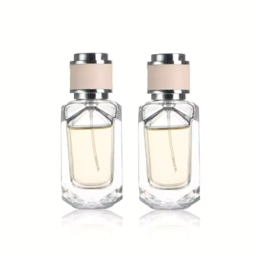 Beautiful design 50 ml diamond style glass perfume bottle for women