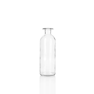 clear tall glass vase