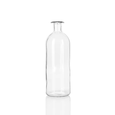 clear tall glass vase