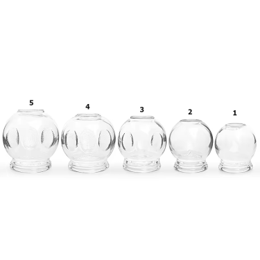 Wholesale Transparent glass cupping set cupping therapy traditional Chinese medicine tools glass jar1# 2# 3# 4# 5#