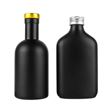 forsted black wine bottle