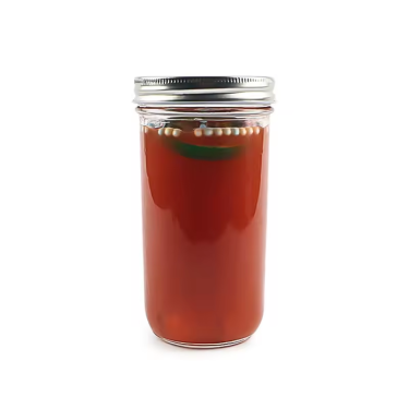 glass food storage jar