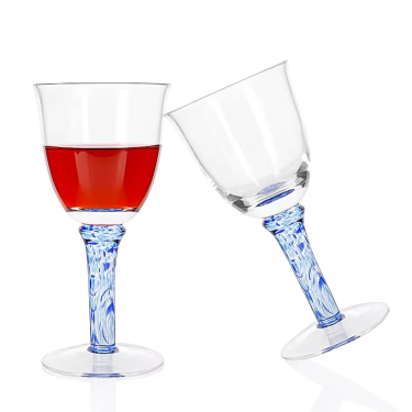 Wholesale 250ml high quality glass wine glasses goblet wine glasses Home hotel party use red wine glass cups