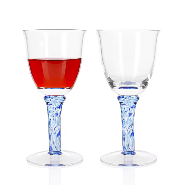 Wholesale 250ml high quality glass wine glasses goblet wine glasses Home hotel party use red wine glass cups