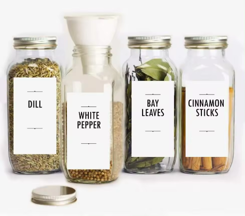 Square Glass Spice Containers 8 oz Spice Jars Bottles 8 Oz Cruet Glass Pepper Seasoning Spice Jars With Screw Lid