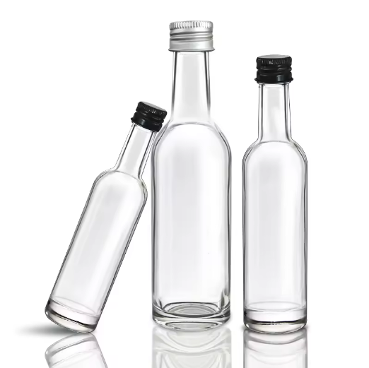 Stocked 30ML 50ML 100ML 200ML Mini Glass beverage Bottle Liquor Wine Juice Vodka Glass small Bottle