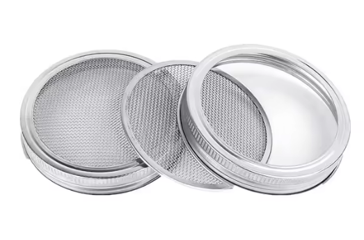 BPA Free Regular Mouth Canning Mason Jar Stainless Steel Strainer Removable Wire Mesh Sprouting Lid