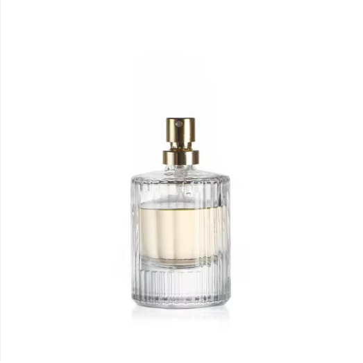 High quality stripe 30ml small empty perfume bottles with pump sprayer wholesale