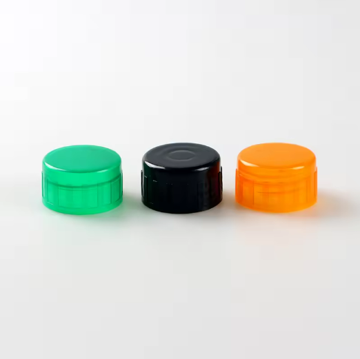 Aluminum and plastic lid for glass olive oil bottle，Inner cap outer lid heat shrink films cover